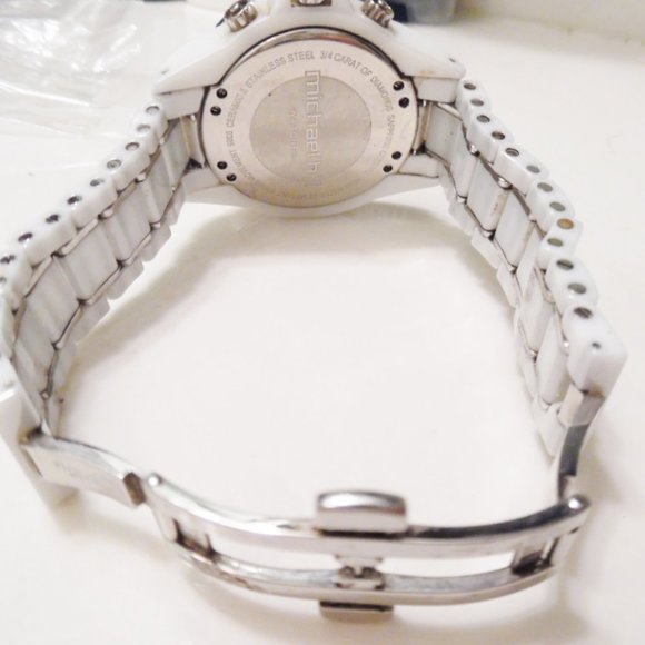 Michael Hill Watch 3/4 CTW DIAMONDS CERAMIC - Picture 5 of 7